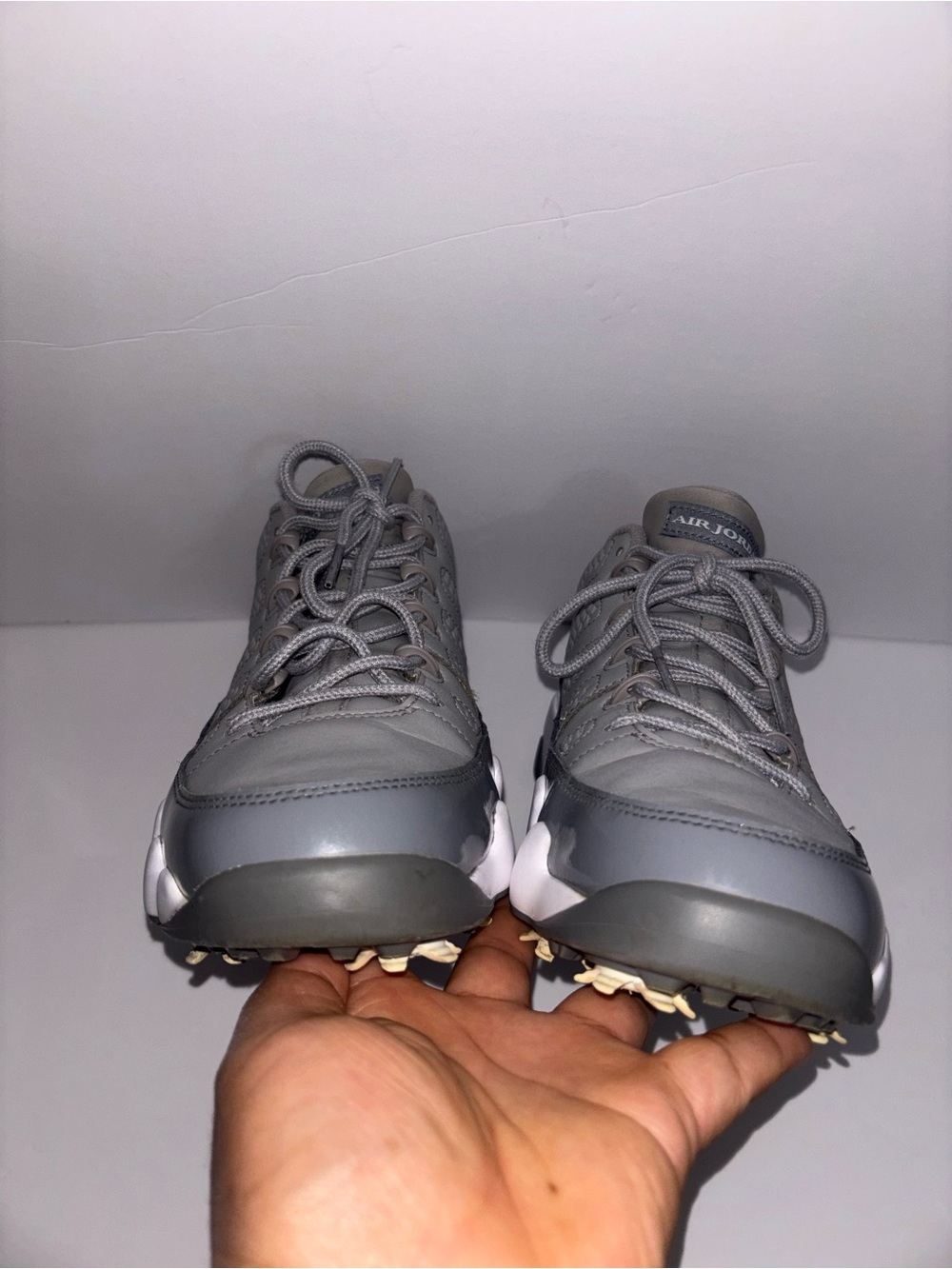 Nike Air Jordan 9 G Cool Grey
White Mens Golf Shoes FJ5934-001
Size 9 - Picture 9 of 11
